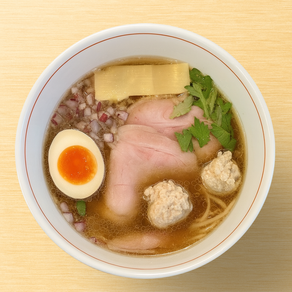 「貝そば もぉむ」風インスパイアかえし（サンプル）
