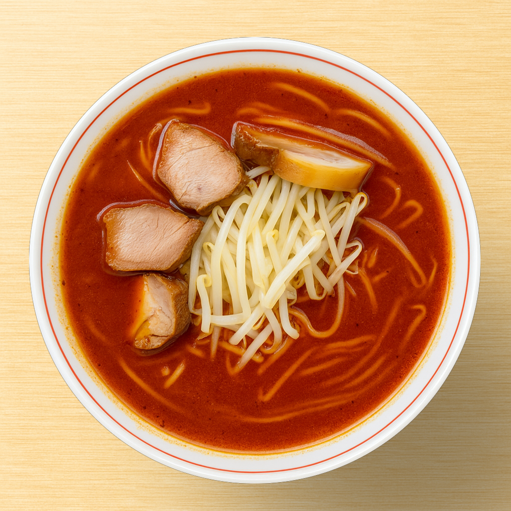 「辛旨ラーメン ふじ本」風インスパイアかえし（サンプル）