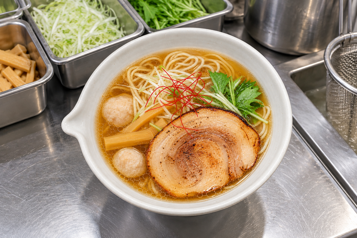 『麺処 銀笹風 塩ラーメン』再現レシピ